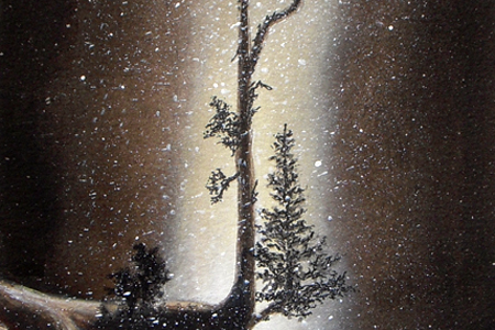 The Tree of prayers 1 (after Carolyn Bean), 1998, watercolour on coldpress (13cm x 20cm)